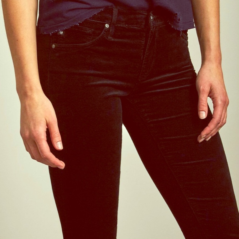 Adriano goldschmied Black velvet legging